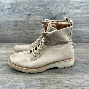 Eurosoft by Sofft Blaike Suede Lace Up Ankle Chukka Boots Women's Size 9.5 Beige